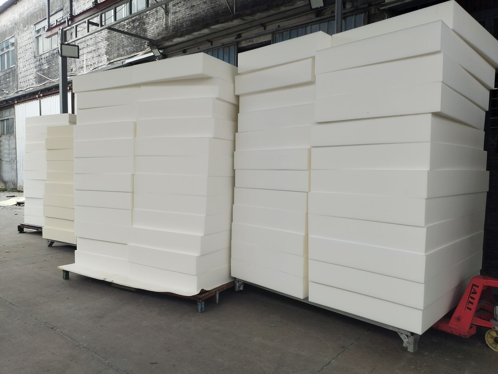 Finished foam blocks